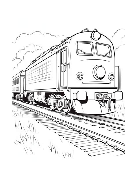 20 Free Printable Train Coloring Pages with PDF Download | Skip To My Lou