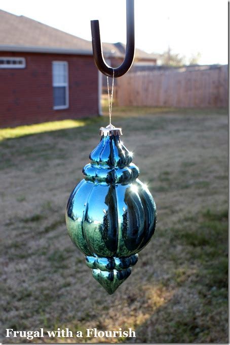 Frugal with a Flourish: Faux Mercury Outdoor Ornaments