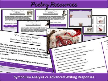 Edgar Allan Poe The Conqueror Worm Poem Analysis Resources by James ...