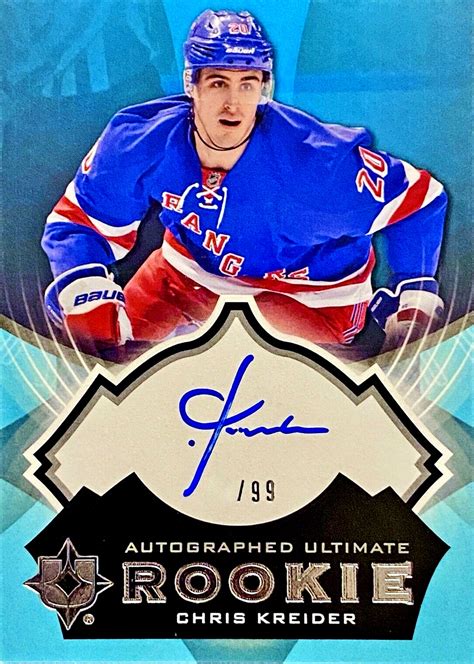 Off The Post: Chris Kreider Hockey Cards, New York Rangers