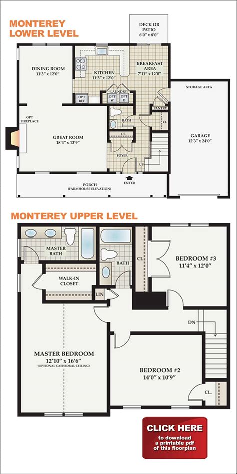 Monterey Floor Plan | Sunrise Hills