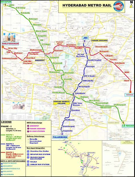 Hyderabad Metro Rail Map | This is the route map of Hyderaba… | Flickr