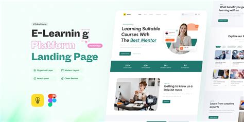 Podeth - E-Learning Platform Landing Page | Figma