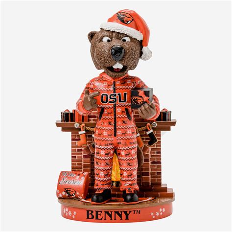 Benny Beaver Oregon State Beavers Holiday Mascot Bobblehead FOCO