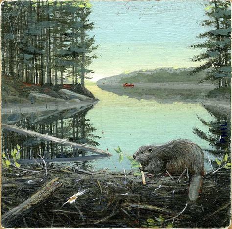 Beaver Dam | Forest art, Conceptual illustration, Illustration