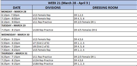 Schedule - STEPHENVILLE MINOR HOCKEY