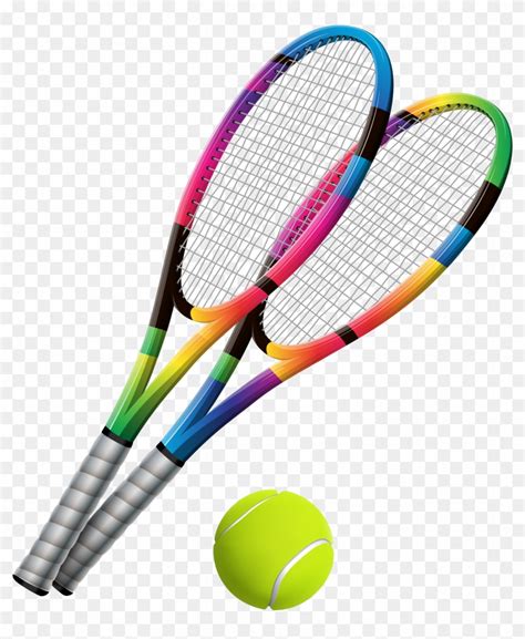 Tennis Rackets And Ball Transparent Png Clip Art - Tennis Racket And Ball Png - Free Transparent ...