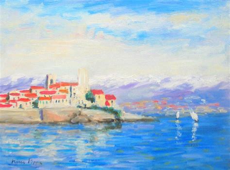 French Riviera Painting at PaintingValley.com | Explore collection of ...