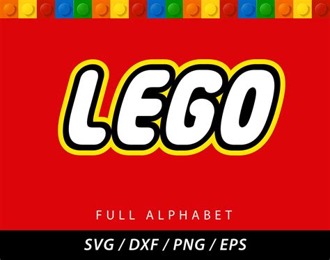 Lego Font Full Alphabet Letters SVG/Dxf/PNG/EPS Instant Download by ...