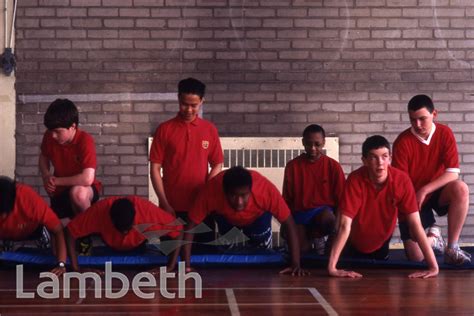 GYM CLASS, BISHOP THOMAS GRANT SCHOOL, STREATHAM - LandmarkLandmark