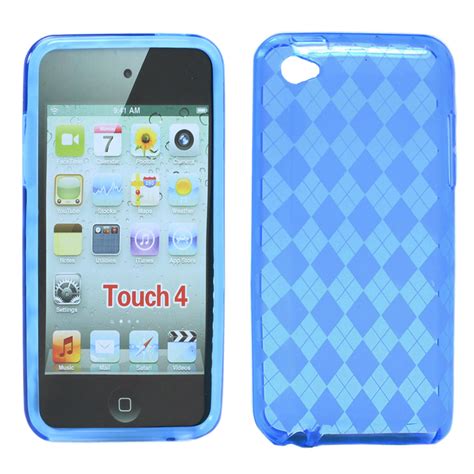 Wholesale iPod touch 4 Gel Case (Blue Diamond)