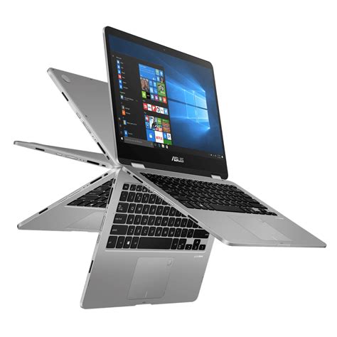 ASUS VivoBook Flip J401 14" Touch 2-in-1, Intel Pentium Silver N5030, Intel UHD Graphics 605 ...