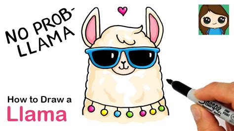 How to Draw a Llama Cute Pun Art #11