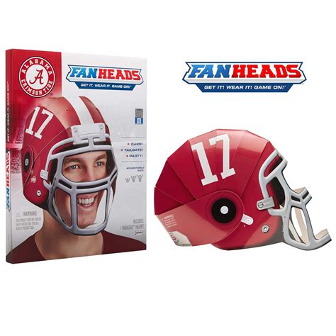 Alabama Crimson Tide Fan Heads Helmet - Walmart.com - Walmart.com