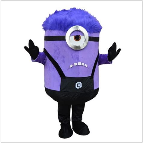 Despicable Minion mascot costume Purple Minion mascot costume for Adult clothing-in Anime ...