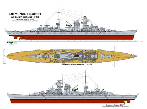 Battleship Tirpitz Drawings