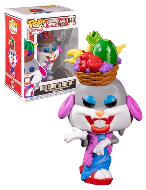 Funko Pop! Animation Looney Tunes #840 Bugs Bunny (In Fruit Hat) POP! Vinyl - New, Mint Condition