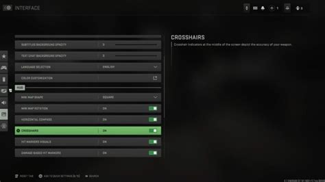 How to turn on Crosshair in COD Modern Warfare 2