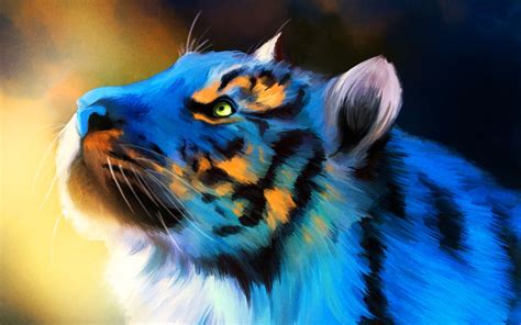 Blue Tiger Wallpapers - Top Free Blue Tiger Backgrounds - WallpaperAccess