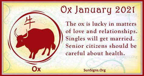 January 2021 Chinese Horoscope Predictions - SunSigns.Org