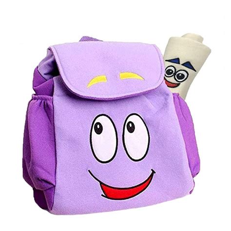 Buy Dora Explorer Backpack Dora Bag,12.5inch Dora Explorer Rescue Bag with (Light purple) Online ...