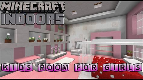 Kids Bedroom for Girls - Minecraft Indoors Interior Design - YouTube