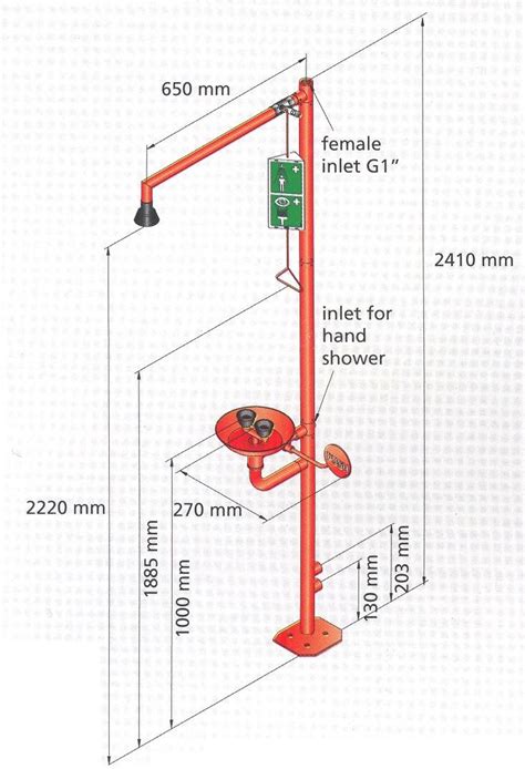 EMERGENCY SHOWER & EYE WASH – Midlab