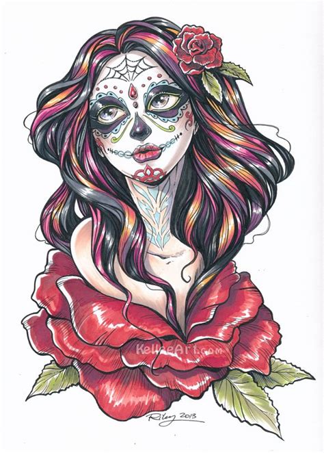 Vibrant Dia de los Muertos Artwork