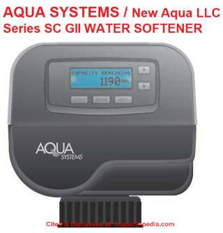 Aqua Companies Water Softener Manuals