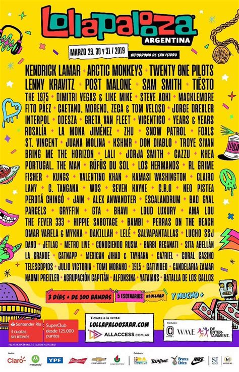 Lollapalooza Argentina lineup - same weekend as Ultra : r/UMF