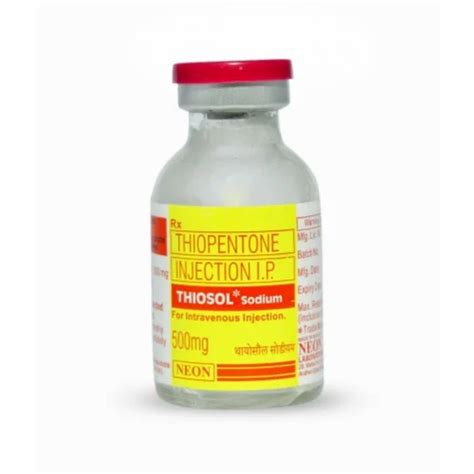 Thiopentone Injection 1g at Rs 50/piece | Pharma Injectables in Surat ...