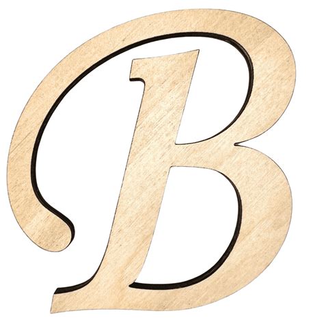 2" Tall BIRCH Wood Letter B | Krafty Supply 1/4" Thick Wooden Letters ...