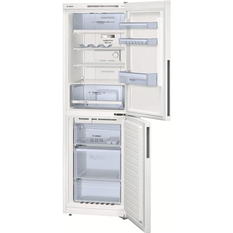 Bosch KGN34VW30G Energy Efficient 1.86m Tall Freestanding Fridge Freezer - White | Appliances Direct