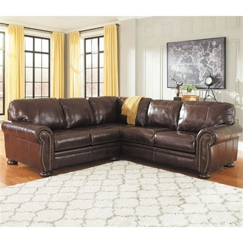 2PC RAF Sofa Leather Sectional 0H0-504RS-2PC | Ashley | AFW.com