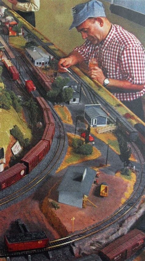 1950s TRAIN SET RAILROAD ENTHUSIAST MAN MODEL Photo Vintage Toys | Vintage photos, Vintage toys ...