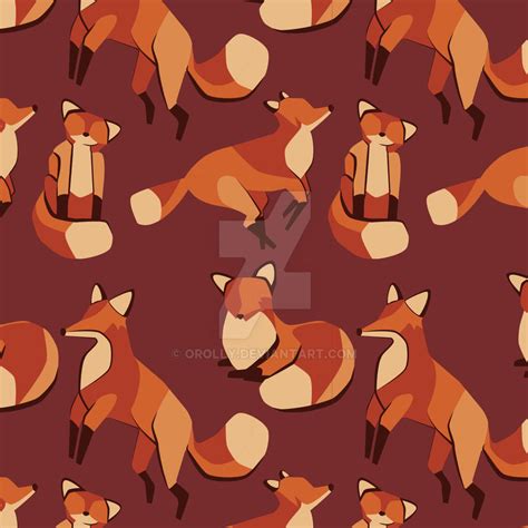 Fox Pattern by Orolly on DeviantArt