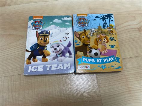 Paw Patrol Board Book Set (Ice Team, Pups at Play), Hobbies & Toys ...