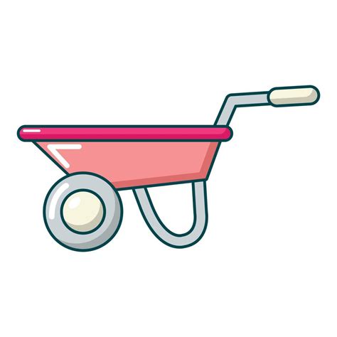 Wheelbarrow icon, cartoon style 15070550 Vector Art at Vecteezy