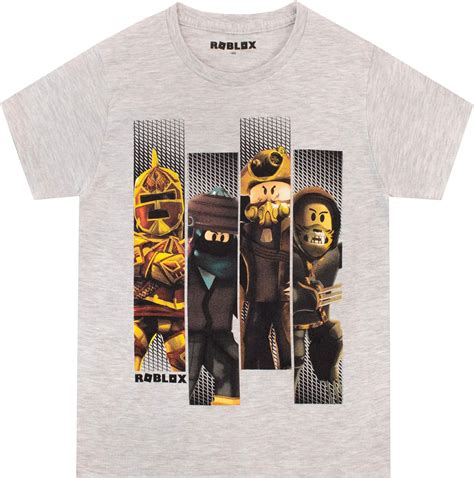 Amazon.com: Roblox Boys Gaming T-Shirt Grey Size: Clothing