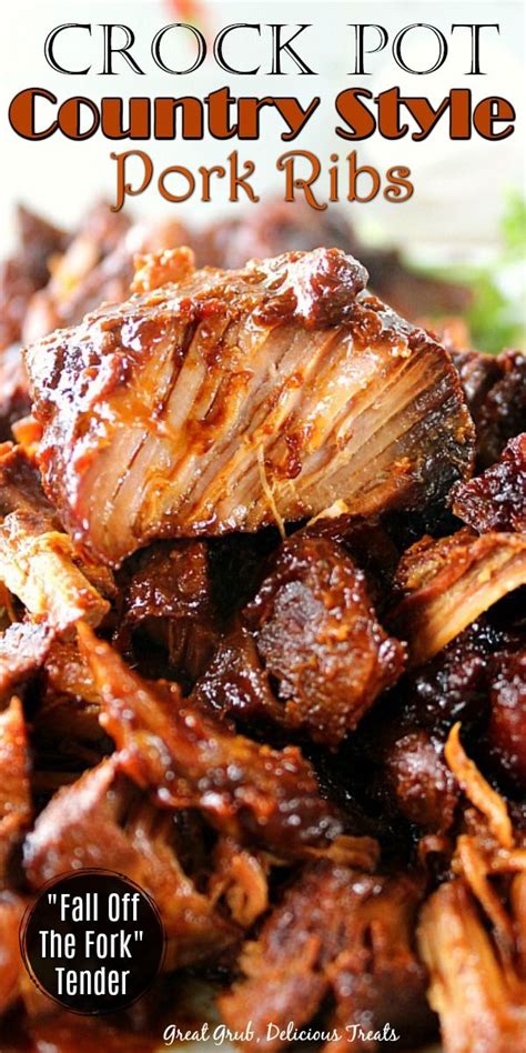 Crock Pot Country Style Pork Ribs | Boneless ribs recipe, Rib recipes, Boneless pork ribs