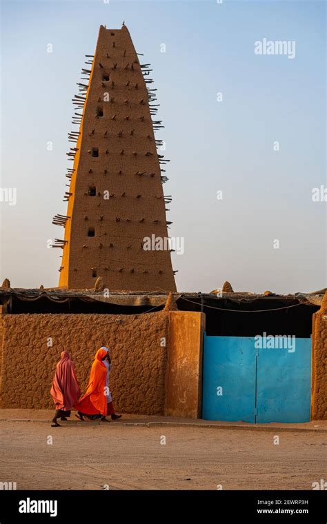 Grand Mosque of Agadez, UNESCO World Heritage Site, Agadez, Niger ...