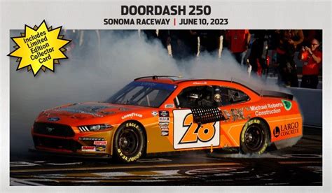 ARIC ALMIROLA 2023 SONOMA WIN RACED VERSION MICHAEL ROBERTS CONSTRUCTION #38 MUISTANG 1/24 ...