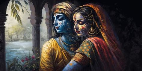 Lord Krishna Wall Poster, Lord Radha Krishna, Digital Wall Poster. AI ...