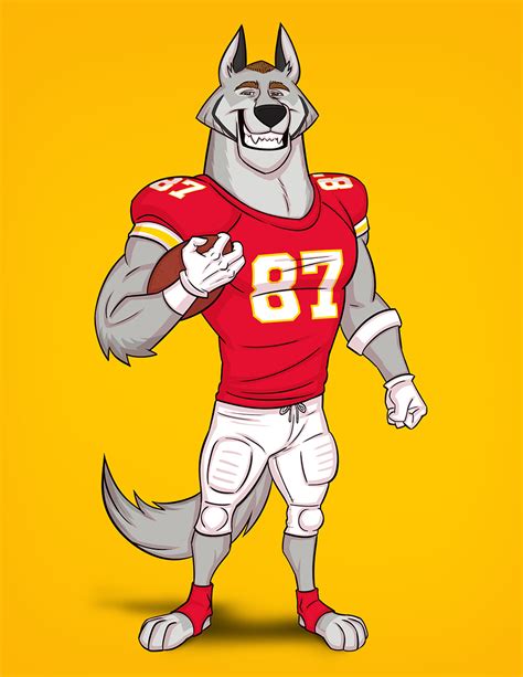 ArtStation - Travis Kelce - KC Wolf