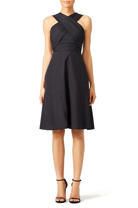 Black Criss Cross Dress by Carven | Rent the Runway