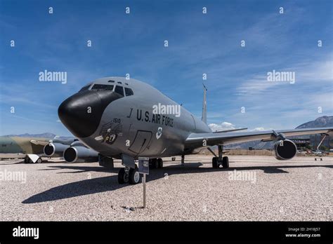 A Boeing KC-135 Stratotanker air refueling tanker in the Hill Aerospace Museum Stock Photo - Alamy