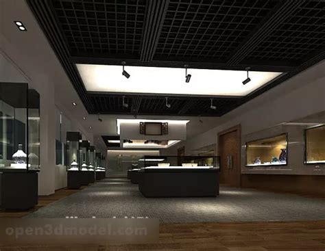 Exhibition Hall Interior 3d Model - .Max, .Vray - Open3dModel