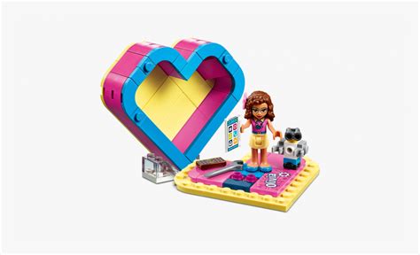 Lego Friends Olivia Südamekarp - Lego Olivia Heart Box, HD Png Download ...