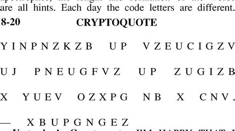 Daily Printable Cryptoquote - Printable Word Searches