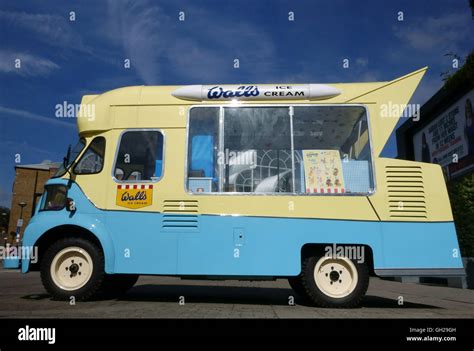 Old fashioned Walls ice cream van in London Stock Photo - Alamy